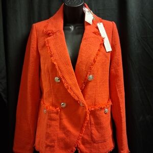 House of Harlow 1960 Textured Red Blazer